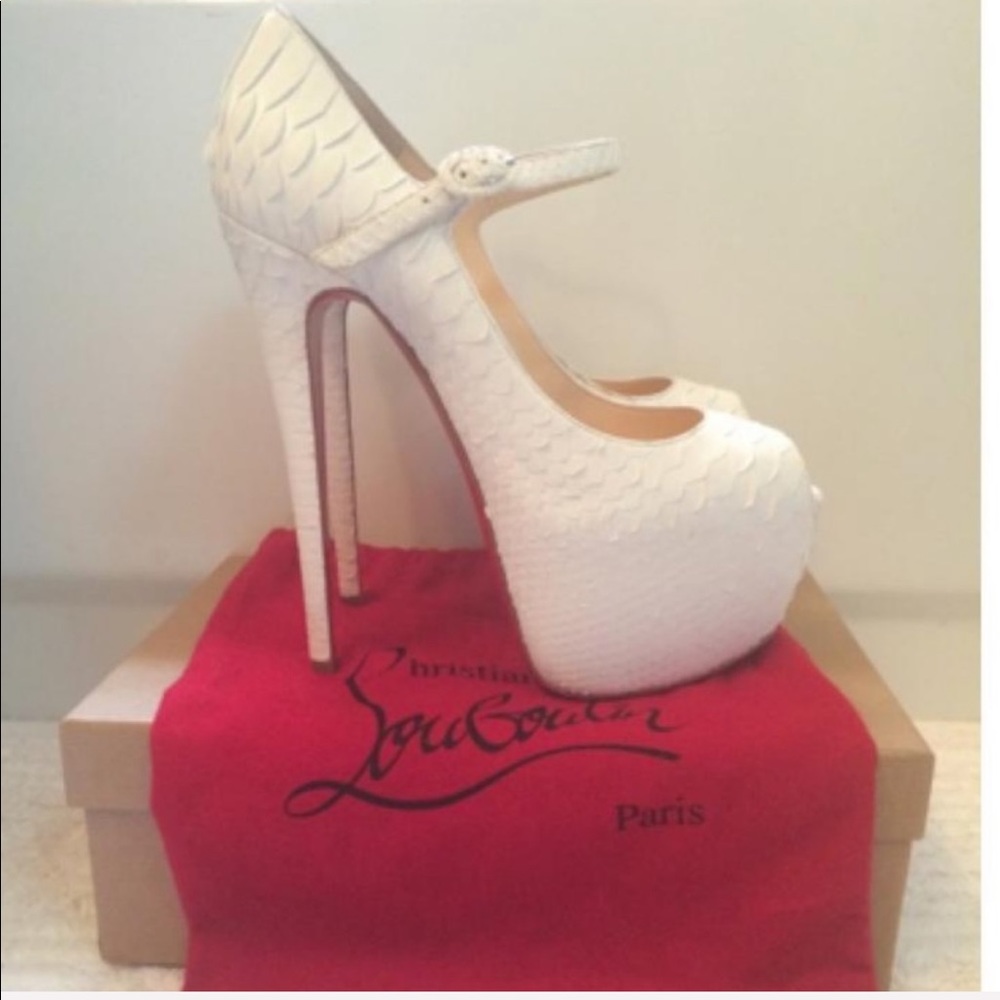 Christian Louboutin Matte Python Lady Highness 160 - image 2